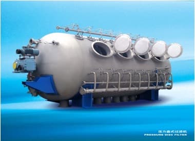 Lime mud washing and dewatering filter equipment